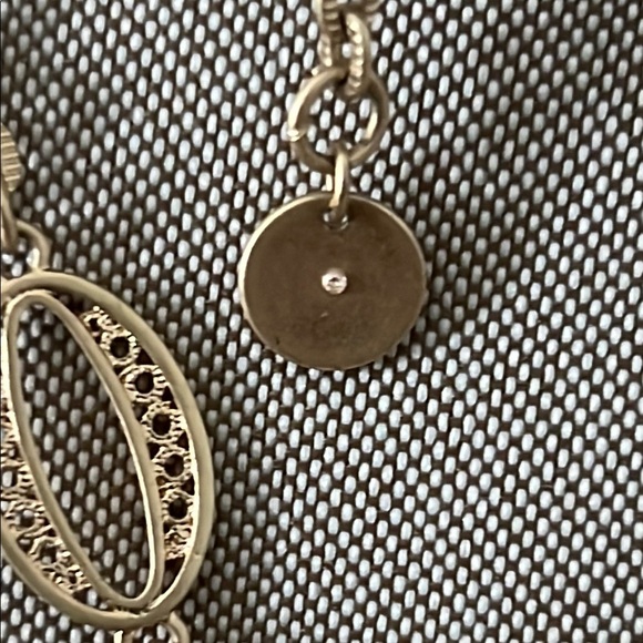 STELLA & DOT Gold bib Statement Necklace - Picture 6 of 7